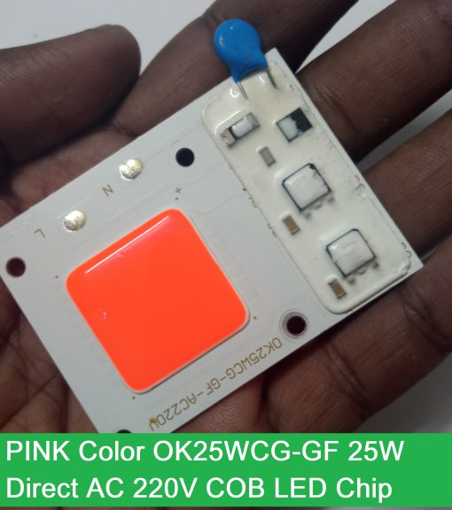 PINK Color OK25WCG-GF 25W Direct AC 220V COB LED Chip