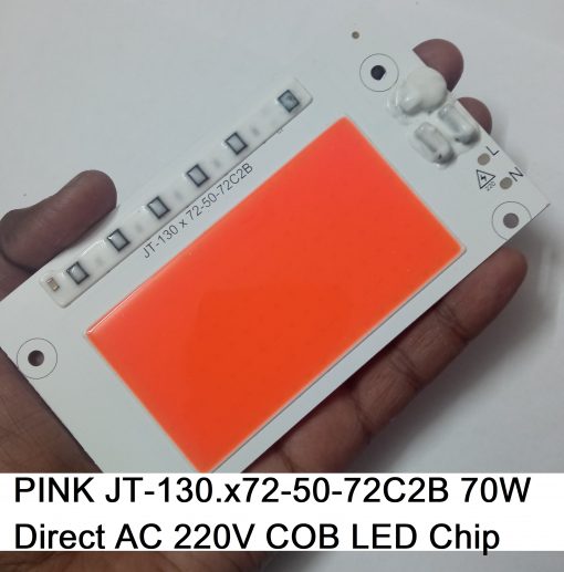 Pink JT-130.x72-50-72C2B 70W Direct AC 220V COB LED Chip 