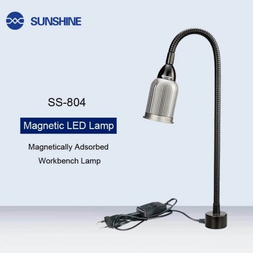 Sunshine SS-804 Stainless Steel Magnetic LED lamp Magnet Base COB Wick lamp Aluminum lampshade Universal AC 220V 10W LED