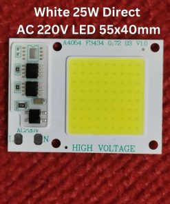 WHITE Color A4054 F3434 25W Supper Bright White 25W Direct AC 220V 55x40mm COB LED Chip 25 Watt White Color Light Directly Connect AC 220V Without Need Any Drivers For DIY Flood Light