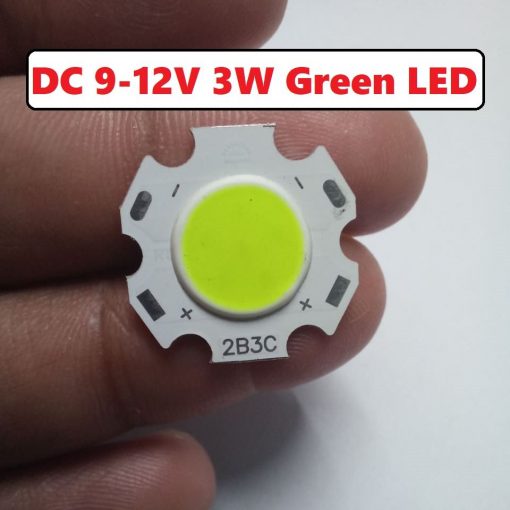 Green 3W LED SMD Chip DC 9-12V 2B3C With Metal Plate Heatsink Heat Sink Aluminum Base 20mm PCB DIY