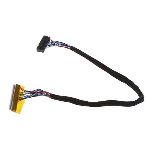 Universal FIX 30 Pin 1ch 6bit LVDS Cable 26cm For LED LCD Display Panel Controller