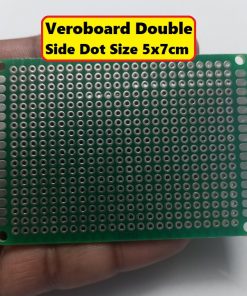 Veroboard Double Side Dot 5x7cm Glass Fiber Stripboard PCB Printed Circuit Board Project Board For Prototyping Weld Soldering Arduino DIY