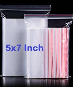 Zipper Lock Bag 100Pcs Size 5x7″ Inch 127×177.8mm Zip Lock Plastic Transparent Packet Zipper Poly Clear Plastic Bags Re-Sealable Packaging Bags For Cloth Food Gifts Jewelry Display Bag