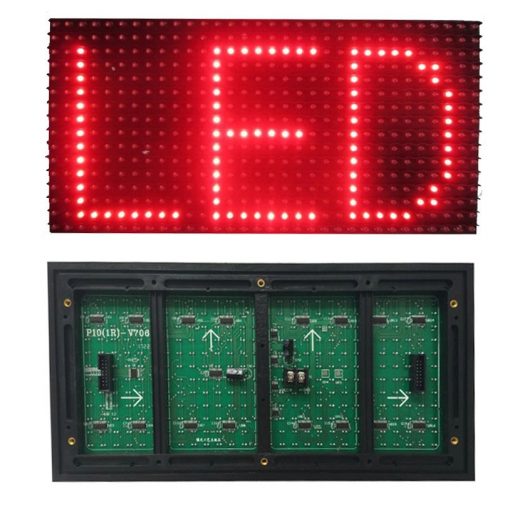 P10 Red LED Module SMD 32x16 Pixel 320x160mm Brightness 5V Dot Matrix Screen Panel For Single Solor LED Display Indoor Outdoor Shopping Mall Scrolling Message led Sign 16 x 32