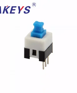 Self Lock 3 Pin Square 8x8x12mm 3Pin DIP 0.1A 30V DC Mini Self-Locking On Off Multimeter Switches Power Micro Switch Self Lock On/Off Double Row Latching Switch