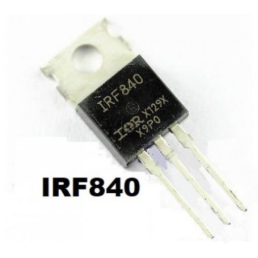 IRF840 IRF 840 500V 8A 75W TO-220 N-Channel Power MOSFET 3 Pin IC Power Transistor Field Effect MOSFET IC Electronic Components