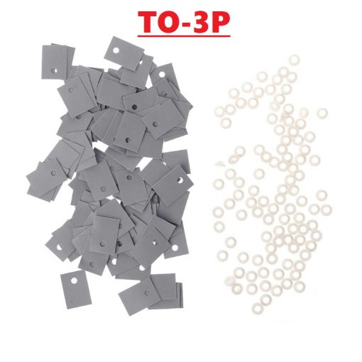 Thermal Insulator Pad For TO-3P Transistor Silicone Insulator TO-3P Insulator Sheet For 5200 1943 Mosfet Transistors With Insulation Plastic Washer