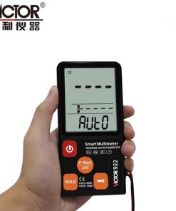 Victor VC922 VC-922 922 Smart Multi-Purpose Pocket Scale Portable Digital Multimeter True RMS Auto Power Off Tester With Flash Light Digital Display Voltage Ampere Meter Test Probe DC AC LCD Display Multimeter