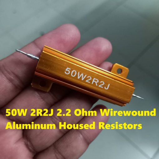 50W 2R2J 2.2 Ohm Wirewound Aluminum Housed Resistors 50Watt Aluminum Clad Power Metal Shell Case Wirewound Resistor 2.2 Ohm 5% Tolerance Fixed Resistor