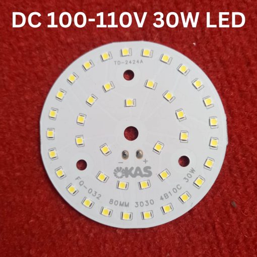 FQ-032 80mm 4B10C DC 100-110V 30W WHITE Color SMD LED Lights Chip Ultra Bright White 30 Watt LED Light Panel Mount Aluminum Base For Solar Panel Flood Light Household Garden