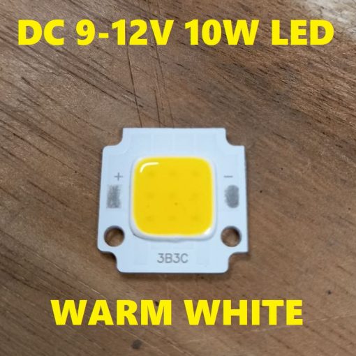 3B3C WARM WHITE DC 12V 10W COB SMD LED Light Chip 2022 Ultra Bright Warm White 10 Watt LED Light Solar Light Panel Mount Aluminum Base For Solar Panel Flood Light Household Garden LED Light