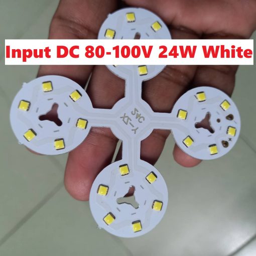 Input DC 80-100V 24W White Color 24Pcs LED Lights Halogen Ultra Bright White 24Watt 65x65mm SMD LED Board 24 Watt For Decoration Home Office