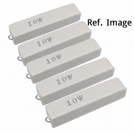 10Watt 10 Ohm WIREWOUND 10W 10 Ohm Ceramic Cement Power Wirewound Resistor 10 Ohm 10 Watt Wire Wound 2Pin Leads Fixed Cement Resistor 5% Tolerance