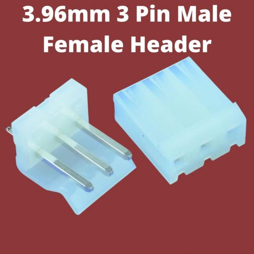 3Pin CPU MALE FEMALE HEADER Female Housing JST CH 3.96mm Pitch Male Female Connector For Electronics Projects PCB Mount Circuit Breadboard Auto Rickshaw Friendly DIY Cables