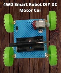 4WD Smart Robot DIY DC Motor Car Chassis Kit Multi-Functional Single Layer Plastic Plate 90cm Kit Without Battery Holder For General Purpose Project