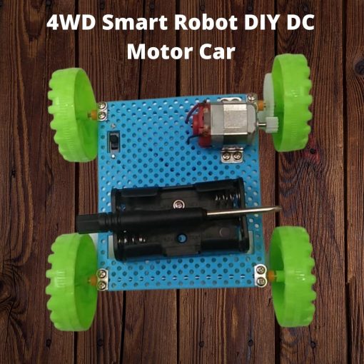 4WD Smart Robot DIY DC Motor Car Chassis Kit Multi-Functional Single Layer Plastic Plate 90cm Kit Without Battery Holder For General Purpose Project