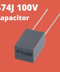 Box Type 474J 100V Capacitor Polypropylene Metal Film Capacitor Axial Film Molded Capacitor