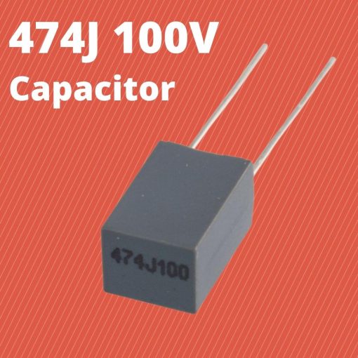 Box Type 474J 100V Capacitor Polypropylene Metal Film Capacitor Axial Film Molded Capacitor