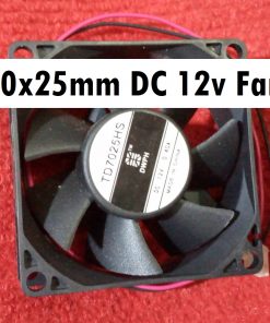 70mm FAN 7025 12V COOLING Fan 2.8 Inch Cooling Fan 12V 70x70x25mm 7025 Fan Heatsink Cooler Radiator Cooling Fan 12V DC Fan Heat Dissipation Mini Fans With Cables