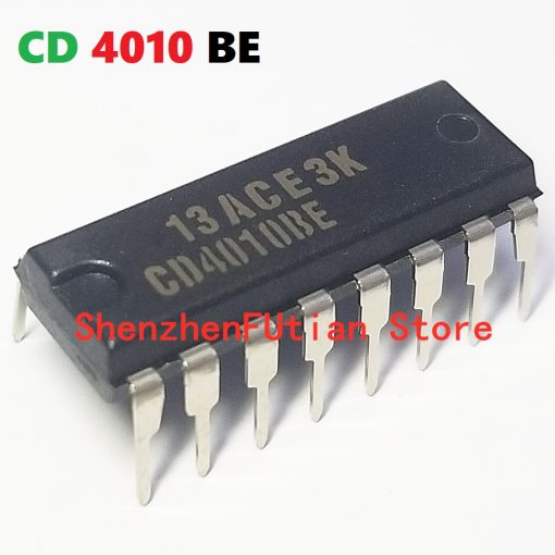 A Class CD4010BE CD4010 CD-4010 4010 DIP-16 Pin Dual In Package CMOS Hex Buffer Converter IC Breadboard Friendly IC