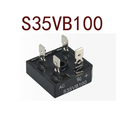 35100 Full Wave S35VB100W S35VB100 35A 100W 1000V AC To DC Single Phase Metal Housing Electronic Bridge Rectifier Diode 4 Pins Leads