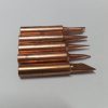 5Pcs Brass COPPER 900M-T-I 900M-T-IS 900M-T-K 900M-T-B 900M-T-3C Soldering Tip Bit Lead Free Soldering Iron Professional Bits Replacement Pencil Soldering Solder Iron Tip For Soldering Iron & Soldering Station Tip