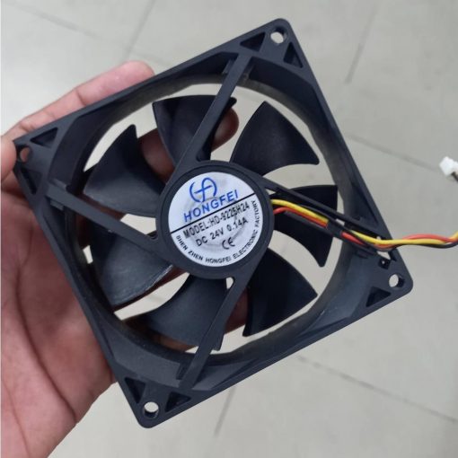 Heavy Cooling Fan DC 24V 100x25mm 4″ Inch Brushless Heatsink Cooler Cooling Radiator Heat Dissipation Fan With Cable