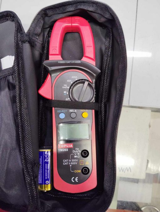 TOPLIA 203 TM203 400A AC DC Digital Clamp Meter Auto Range Ture RMS Handheld Clamp Digital Multimeter Tester Volt Ohm Meter