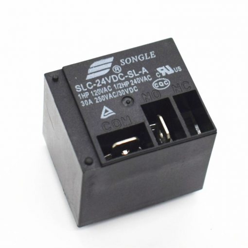 IPS Relay 24V SONGLE Relay DC-24V DC24V 30A 250VAC 5 Pin Coil SPDT Power Relay SLC-24VDC-SL-A PCB Mount T91 Power Relays Switches DC 24V Relay