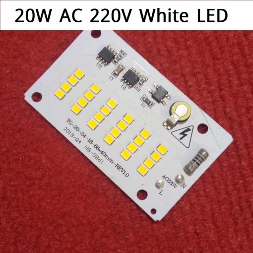 WHITE Color 20W Direct AC 220V 24 LED TG202418-REV1.0 HS-0861 Size 66x44mm COB SMD LED Light Chip