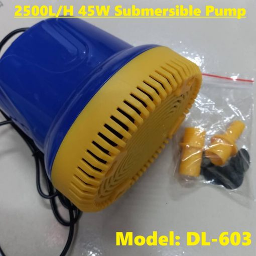 DL-603 2500L/H 2.8m Submersible Bottom Suction Water Pump AC 220V 45W Jug Pump Waterproof Aquarium Submersible Pump