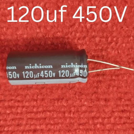 120uF 450V Capacitor RADIAL Electrolytic Capacitor 120uF Capacitor 450V 120uF Radial Polarized Aluminum Electrolytic Capacitors 2 Pin Leads