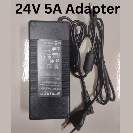 Heavy Universal AC 220V To DC 24V 5A Power Adapter Charger For LED CCTV Notebook Laptop LCD Monitor Wireless Router Audio Video Switching Power Supply With AC Cable