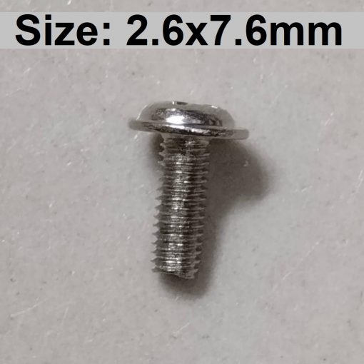 CHINA M2.6 Round Head Screws M2.6x7.6mm Stainless Steel Round Cro-ss Pan Head Machine Screw Bolts Self Tapping Plain End M2.6 Crosshead Screws