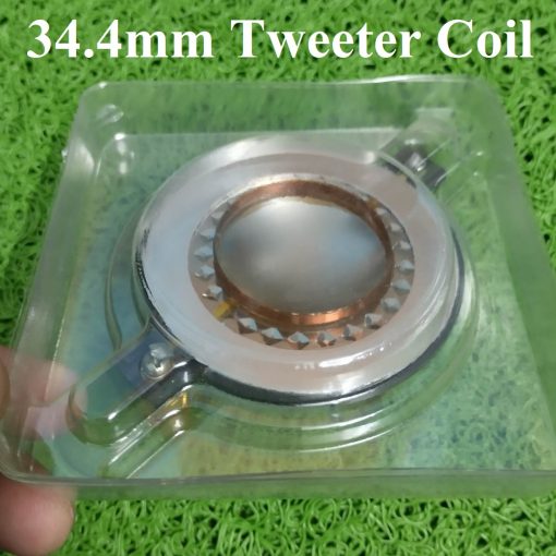 34.4mm Tweeter Coil Sound Speaker Diaphragm Voice Reel Horn Replacement Audio Speaker Titanium Film for Car