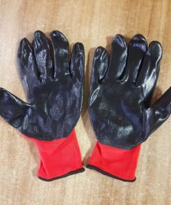 RED & BLACK Color Non Slip Gloves