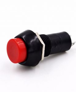 Push Switch PBS-11 PUSH BUTTON AC 250V 3A 2 Pin Leads On Off SPST RED CAP Plastic Push Button Switch Latching Switches