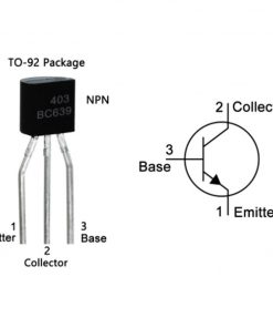 TCNL639 BC639 BC-639 BC 639 100V 1A NPN 3 Pin Leads General Purpose Transistors BC 639 NPN 3 Pin TO-92 Package Bipolar Low Power Transistor