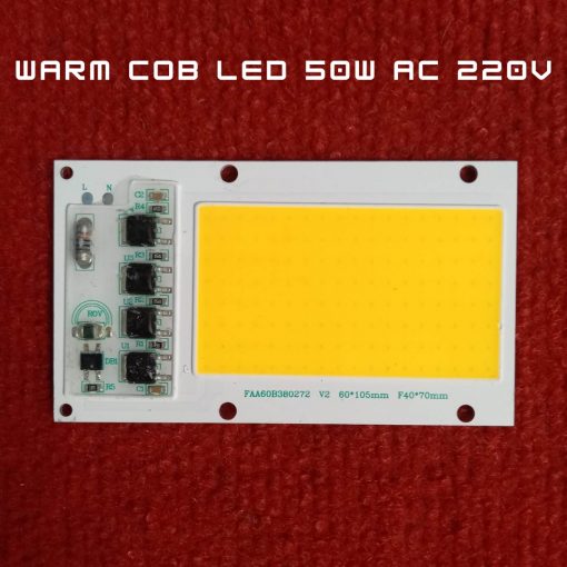 60105 WARM Color 50W AC 220V 50W Size 60x105mm COB SMD LED Light Chip White COB LED Light 220V COB LED Light 50W COB Light COB LED Chip 220V COB LED Chip 50W Light Bulbs