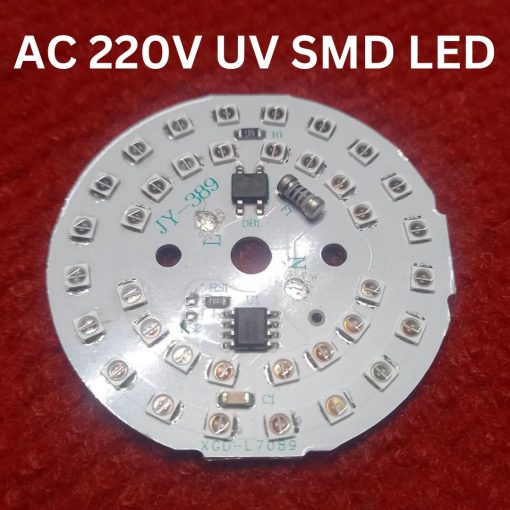 Round UV DIRECT AC 220V SMD LED Ultra Bright Clear Transparent 20mA Purple UV LED Diode Lights Emitting Diodes LEDs Bulb For Electronics Science Project Light General Purpose