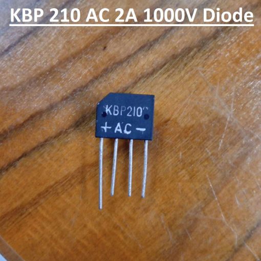 KBP210 AC Bridge Rectifier Diode 1000V 2A Bridge Rectifiers IC Diode 4 Pin Leads Chip For Generator Motor