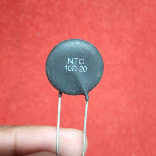 BLACK NTC 10D-20 20mm Leaded Epoxy Coated Thermistor Temperature Sensor NTC 10 Ohm Thermal Resistor 10 Ohm Thermistor 2 Pin Leads