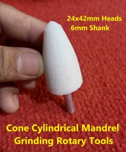 24x42mm Heads WHITE Corundum Cylindrical Mandrel