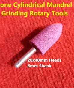 20x40mm Heads RED Corundum Cylindrical Mandrel