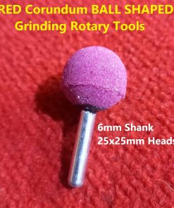 RED Corundum BALL SHAPED Grinding Rotary Tools