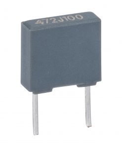 472j Box Type Metalized Polyester Film Capacitor High Voltage 472j 100V Capacitor 472j Capacitor Polyester Box Capacitor 2 Pin Leads