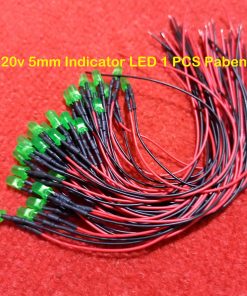 220V GREEN 5mm LED Light Indicator 110-220V 5mm