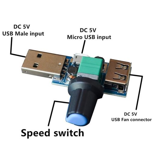 5V USB Fan Speed Regulator