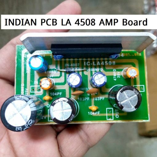 INDIAN PCB LA4508 Amplifier Circuit Board 8W Speaker LA4508 Amplifier Board Mono Amplifiers Power 9-12V LA4508 Subwoofer Audio Amplifier Circuit